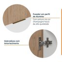 Ver mais imagens de Cozinha Planejada 4 Peças sem Tampo com Rodapé 2 Aéreos 2 Balcões Ipanema CabeCasa MadeiraOriginals Marrom/Acácia