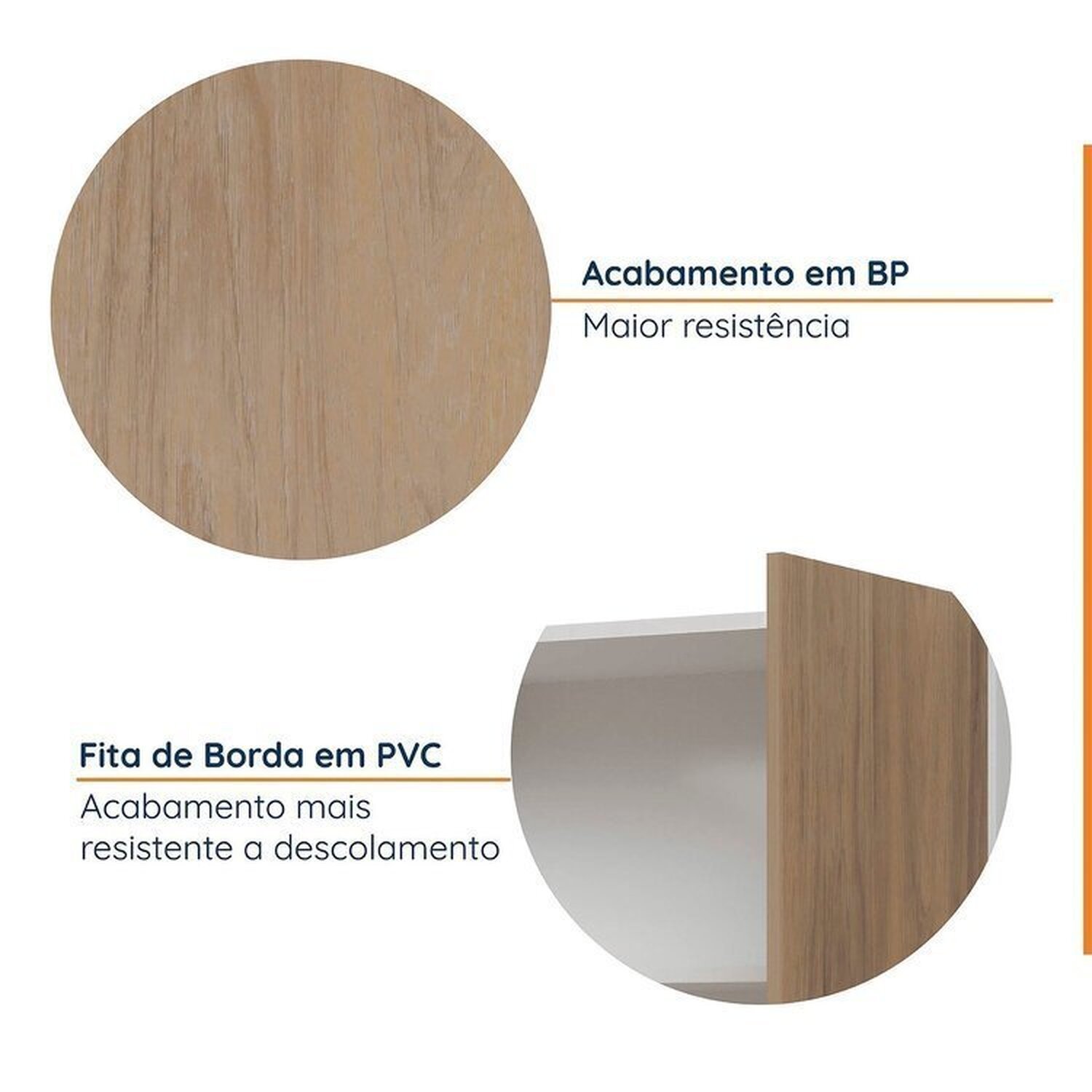 Cozinha Modulada 4 Peças sem Tampo com Rodapé 2 Aéreos e 2 Balcões Ipanema Cabecasa Madeiramadeira - 7