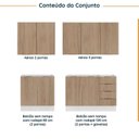 Ver imagem 5 de Cozinha Modulada 4 Peças sem Tampo com Rodapé 2 Aéreos e 2 Balcões Ipanema CabeCasa MadeiraOriginals