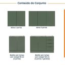 Ver imagem 5 de Cozinha Modulada 4 Peças sem Tampo com Rodapé 2 Aéreos e 2 Balcões Ipanema CabeCasa MadeiraOriginals
