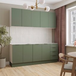 Cozinha Modulada 4 Peças sem Tampo com Rodapé 2 Aéreos e 2 Balcões Ipanema Cabecasa Madeiramadeira - 2