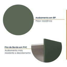 Cozinha Modulada 4 Peças sem Tampo com Rodapé 2 Aéreos e 2 Balcões Ipanema Cabecasa Madeiramadeira - 7