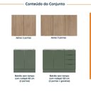 Ver imagem 5 de Cozinha Modulada 4 Peças sem Tampo com Rodapé 2 Aéreos e 2 Balcões Ipanema CabeCasa MadeiraOriginals