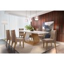 Ver imagem 1 de Sala De Jantar Lara 180 Tampo Vidro 6 Cadeiras