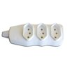 Kit 20 Un Tomada Barra 3p - Tripla Branca 10a/250v 2591 - 1 - 1