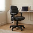 Ver imagem 7 de Cadeira de Escritório Ergonómica Giratória e Regulável com Braços NR17 Internauta em Couríssimo Preto