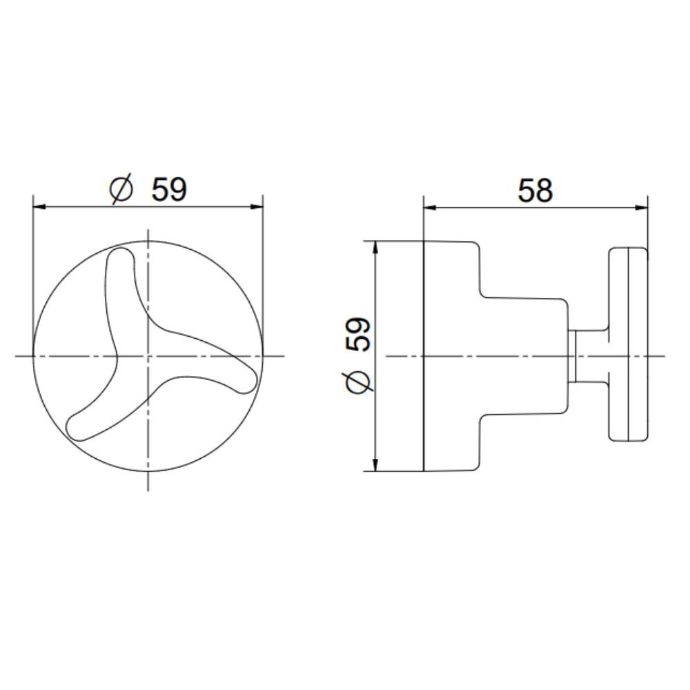 Acabamento para Registro Base Docol 1/2" À 1" Nova Trio - 2