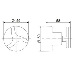 Acabamento para Registro Base Docol 1/2" À 1" Nova Trio - 2
