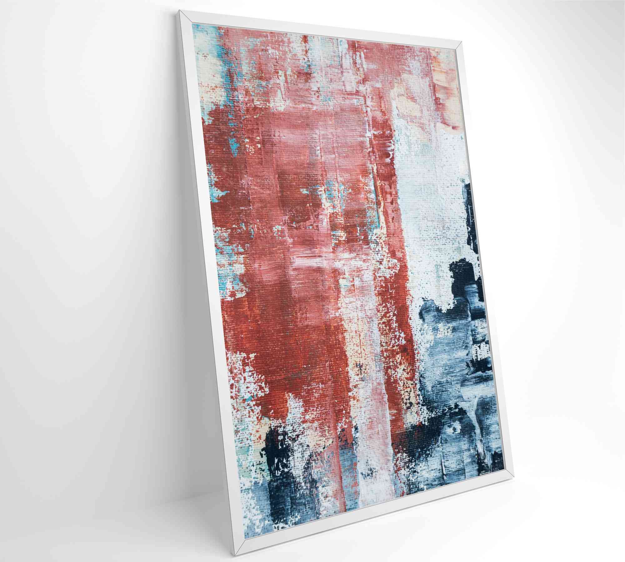 Quadro Pintura Abstrata Urban - 80x120 cm - Tecido Canvas - 2