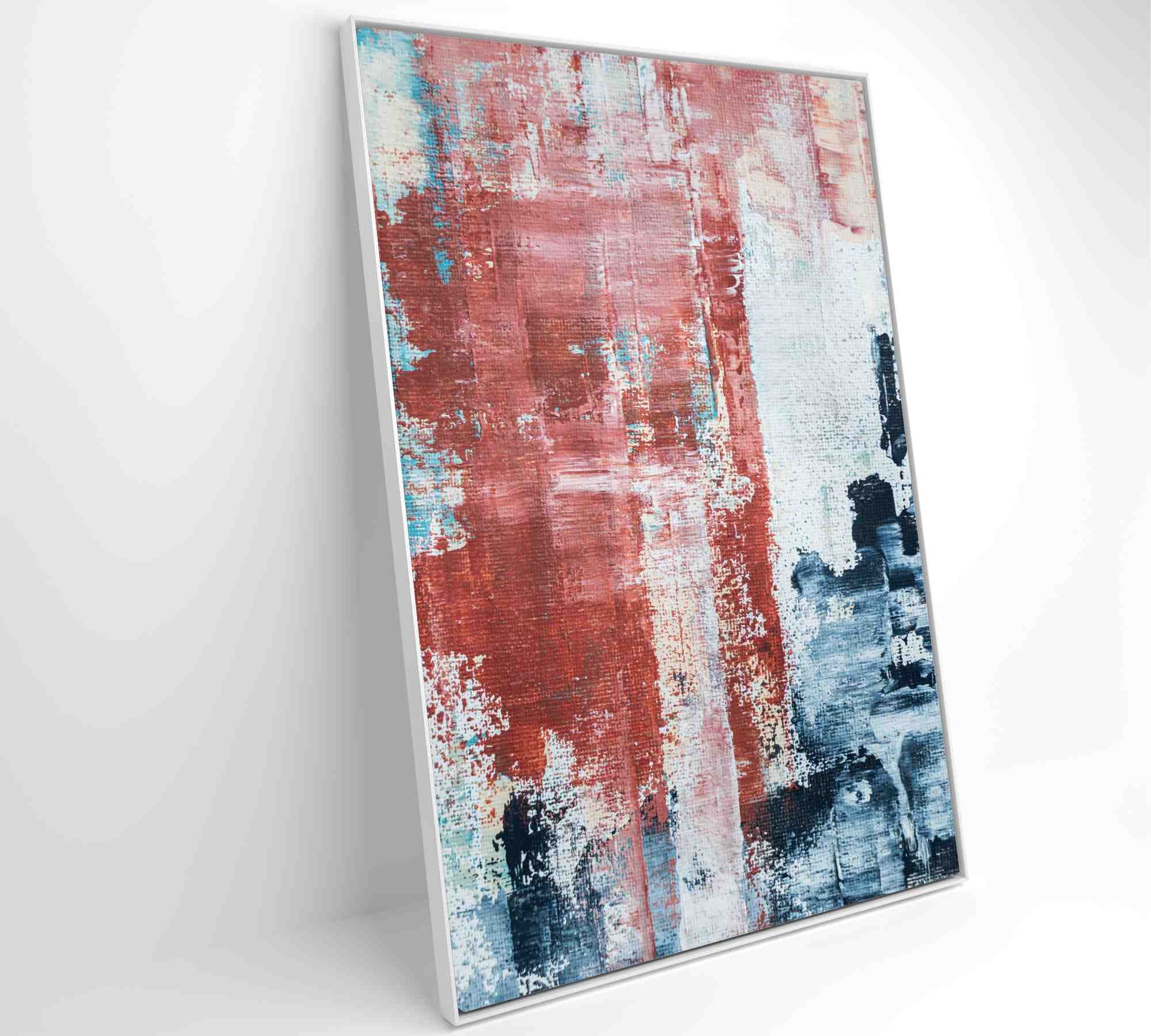 Quadro Pintura Abstrata Urban - 80x120 cm - Tecido Canvas - 3