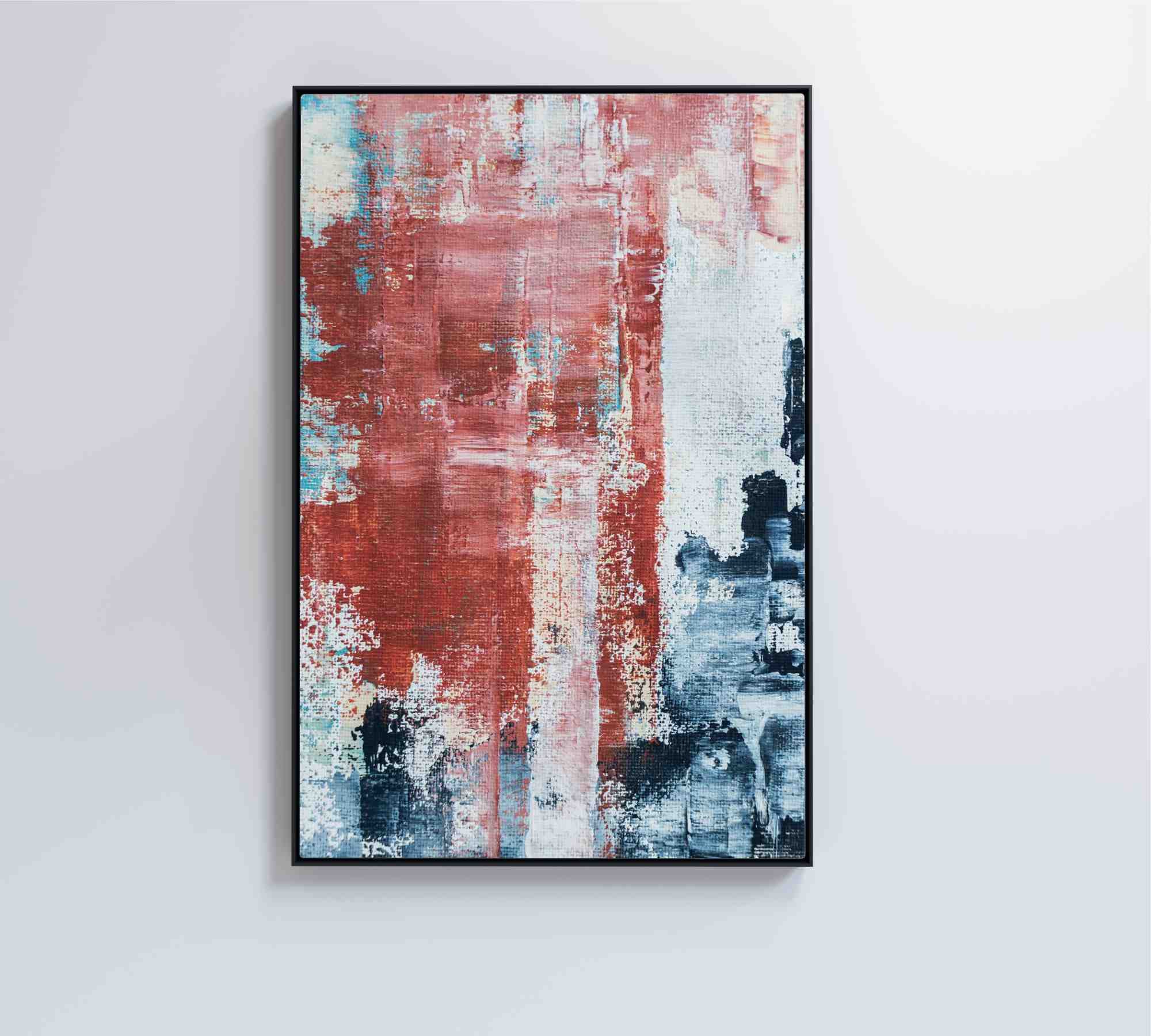 Quadro Pintura Abstrata Urban - 80x120 cm - Tecido Canvas