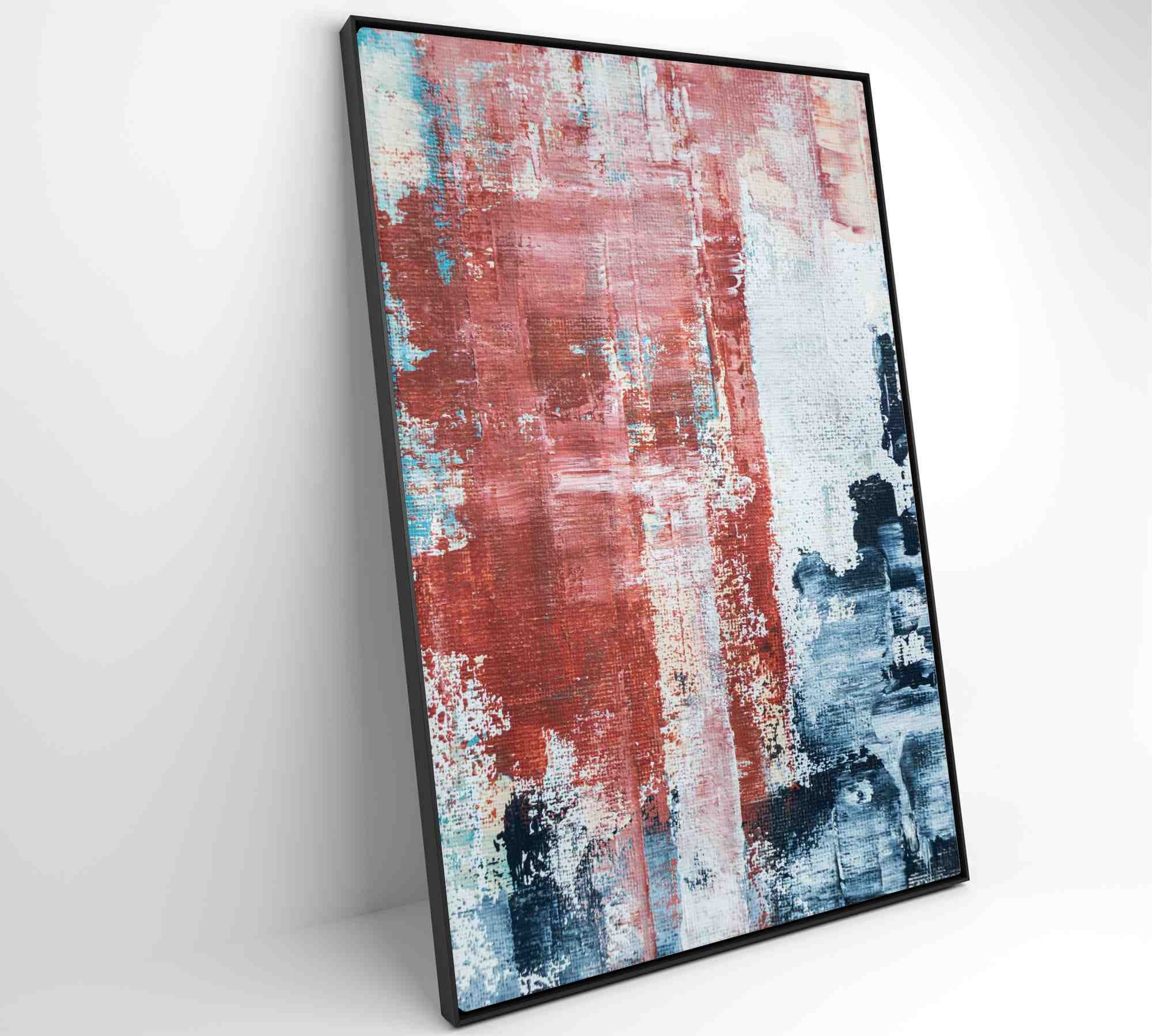 Quadro Pintura Abstrata Urban - 80x120 cm - Tecido Canvas - 4