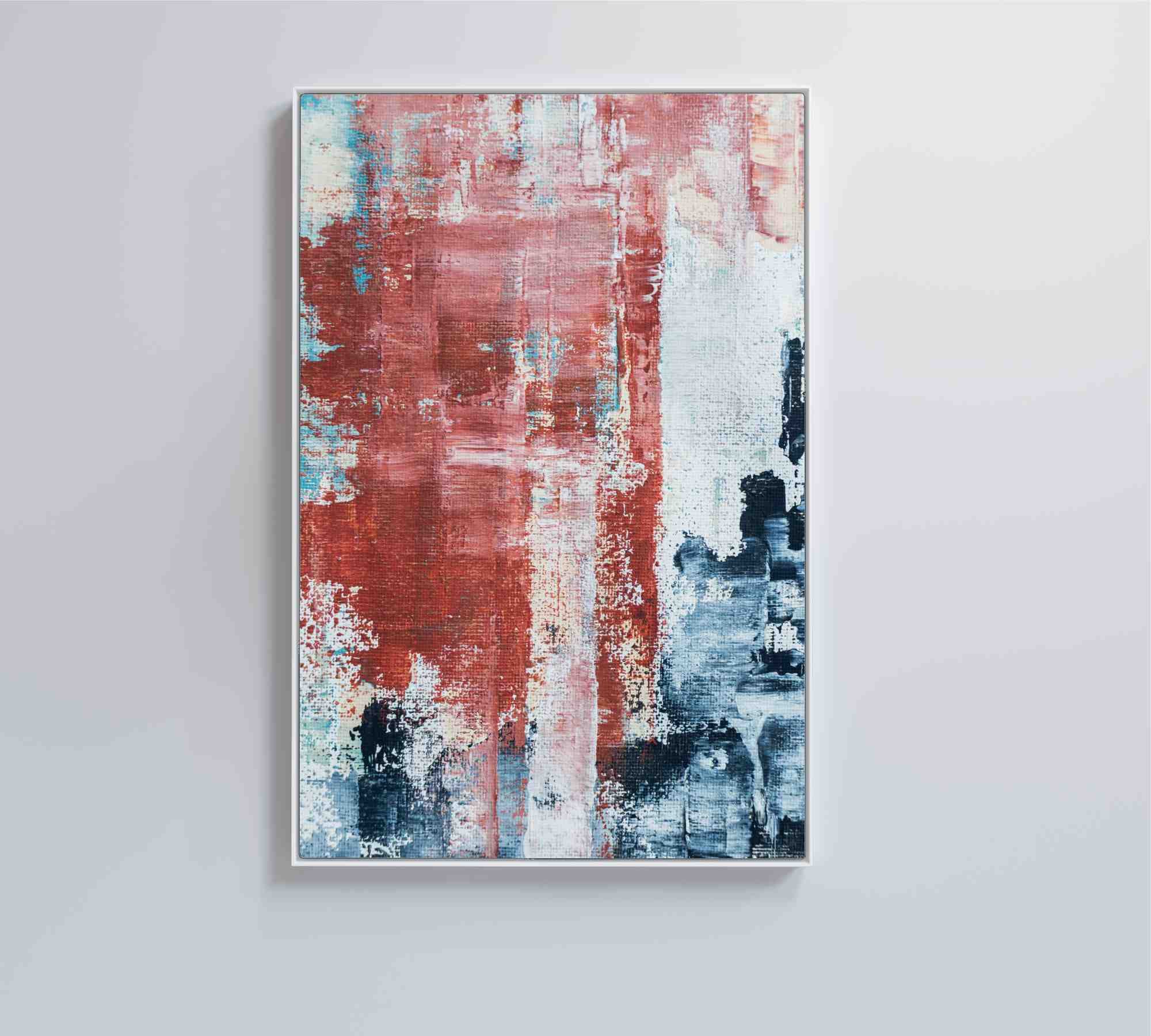 Quadro Pintura Abstrata Urban - 80x120 cm - Tecido Canvas - 6