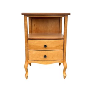 Mesa Cabeceira Duas Gavetas com Prateleira