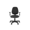 Ver imagem 7 de Cadeira de Escritório Ergonômica Giratória e Regulável com Braços NR17 Internauta em Couríssimo Preto