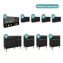 Ver imagem 4 de Armário de Cozinha Completa Atlanta Neo com Vidro Carraro Preto Touch
