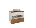 Ver imagem 4 de Conj Banheiro Gabinete Bali Branco Naturalle 2076111 Bechara