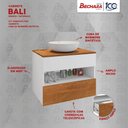 Ver imagem 3 de Conj Banheiro Gabinete Bali Branco Naturalle 2076111 Bechara