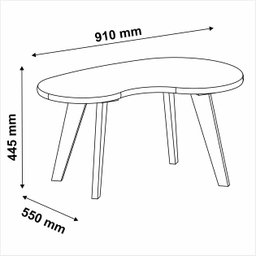 Mesa de Centro 100% MDF Orgânica - 4