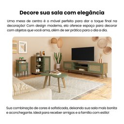 Mesa de Centro 100% MDF Orgânica - 9