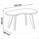 Ver imagem 4 de Mesa de Centro Orgânica Verde 100% MDF