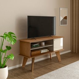 Rack para Tv até 50 Polegadas 1 Portas 2 Nichos Frank - 2