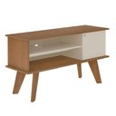 Ver imagem 3 de Rack para TV até 50 Polegadas MDF 120cm 1 Portas 2 Nichos Frank Marrom