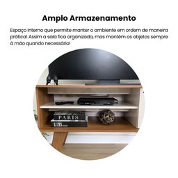 Rack para Tv até 50 Polegadas 1 Portas 2 Nichos Frank - 6