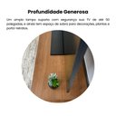 Ver mais imagens de Rack para TV até 50 Polegadas MDF 120cm 1 Portas 2 Nichos Frank Marrom