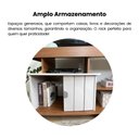 Ver imagem 5 de Rack Moderno para TV até 50 Polegadas MDF 122cm 1 Porta Royal Marrom