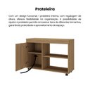 Ver mais imagens de Rack para TV até 49 Polegadas MDF 91cm Rodizios Sampa Marrom