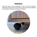 Ver imagem 5 de Rack para TV até 49 Polegadas MDF 91cm Rodizios Sampa Marrom