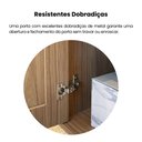 Ver imagem 7 de Rack para TV até 49 Polegadas MDF 91cm Rodizios Sampa Marrom