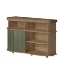 Ver imagem 3 de Buffet para Sala de Estar Magnum 120,0cm x 75,0cm x 45,0cm Marrom/Carvalho/Off White/Menta