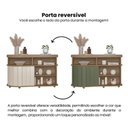 Ver imagem 7 de Buffet para Sala de Estar Magnum 120,0cm x 75,0cm x 45,0cm Marrom/Carvalho/Off White/Menta