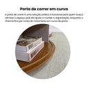 Ver imagem 7 de Buffet Magnum 6 Nichos, Porta Reversível e Ripada que Desliza em Curva Marrom/Cinamomo/Off Whitw