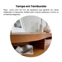 Ver imagem 5 de Buffet Magnum 6 Nichos, Porta Reversível e Ripada que Desliza em Curva Marrom/Cinamomo/Off Whitw