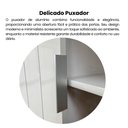 Ver imagem 6 de Buffet Magnum 6 Nichos, Porta Reversível e Ripada que Desliza em Curva Marrom/Cinamomo/Off Whitw