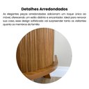 Ver imagem 7 de Buffet Vivaldi 2 Portas e 1 Prateleira com Detalhe Ripado Marrom/Off White