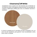 Ver imagem 6 de Cristaleira 2 Portas, 3 Prateleiras e 12 Nichos Murano Marrom/Cinamomo/Off White
