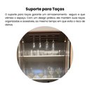 Ver imagem 7 de Cristaleira 2 Portas, 3 Prateleiras e 12 Nichos Murano Marrom/Cinamomo/Off White