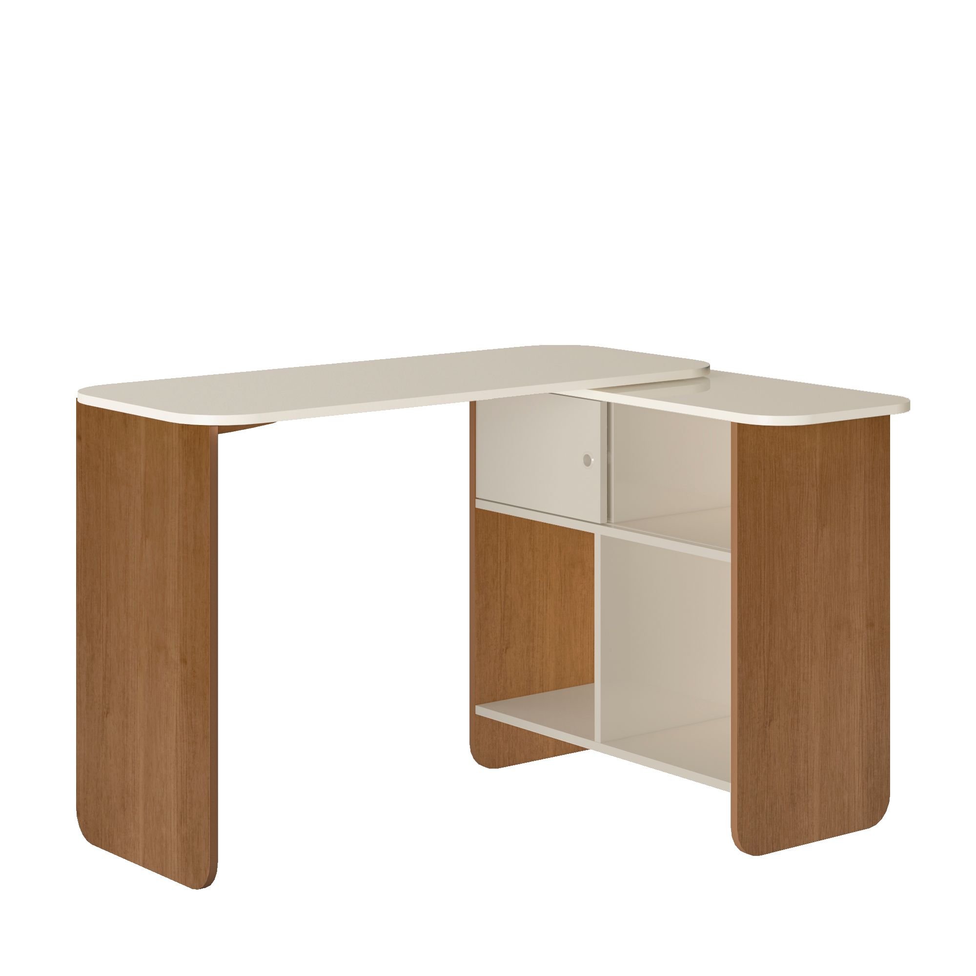 Escrivaninha com Estrutura flexível 4 Nichos, 1 Porta Nomad - 3
