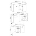 Ver imagem 4 de Escrivaninha Mesa Escritório com Estrutura flexível 4 Nichos, 1 Porta Nomad