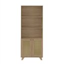 Ver imagem 3 de Estante 2 Portas com Pintura Palha, Livreiro Multiuso Trama 