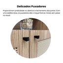 Ver imagem 6 de Estante 2 Portas com Pintura Palha, Livreiro Multiuso Trama Marrom/Carvalho
