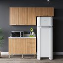 Ver imagem 1 de Cozinha Compacta Dália 200cm 3 Peças, 6 Portas e 3 Gavetas com Divisor de Talheres e Tampo Cz1102