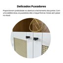 Ver imagem 6 de Estante Multiuso 3 Nichos, 2 Portas com Pintura 3D Palha Trama Artely Marrom/Cinamomo