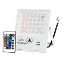 Ver imagem 1 de Refletor Led Holofote Externo 50w Rgb 16 Cores Ip67 Bivolt 127/220v Branco Rgb