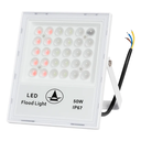 Ver imagem 4 de Refletor Led Holofote Externo 50w Rgb 16 Cores Ip67 Bivolt 127/220v Branco Rgb