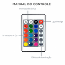 Ver imagem 2 de Refletor Led Holofote Externo 50w Rgb 16 Cores Ip67 Bivolt 127/220v Branco Rgb